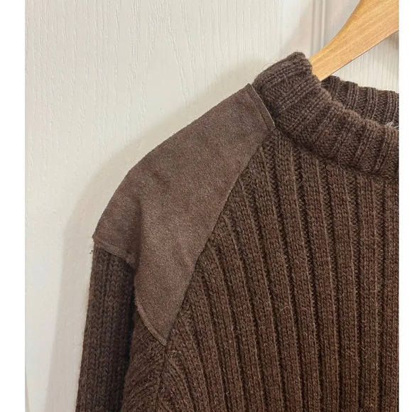 Barbour Brown Ribbed Men's Sweater - Picture 6 of 12